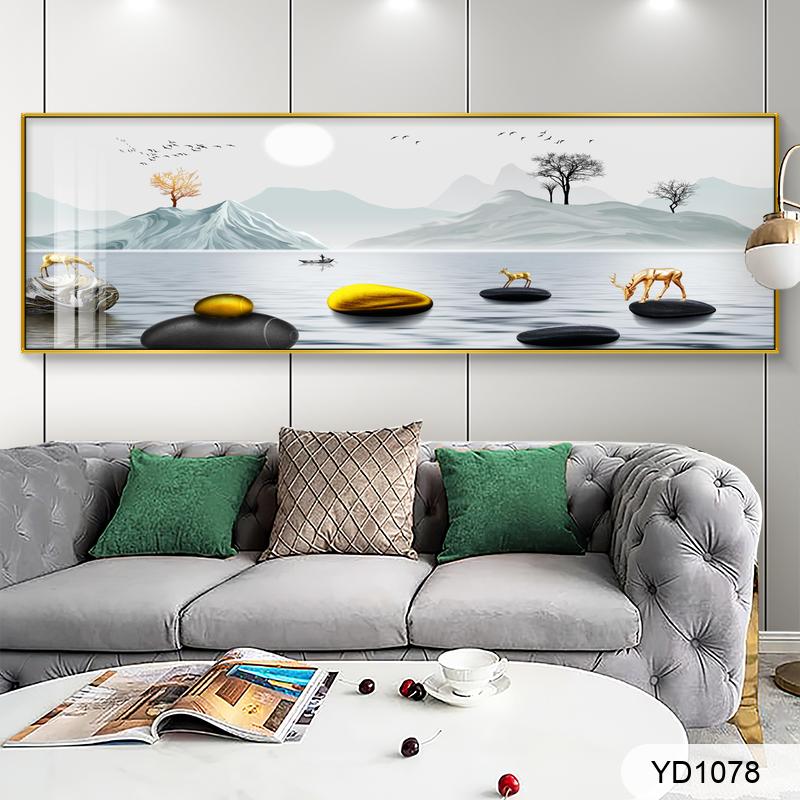 Abstract rich Jinshan elk rich tree sofa headboard