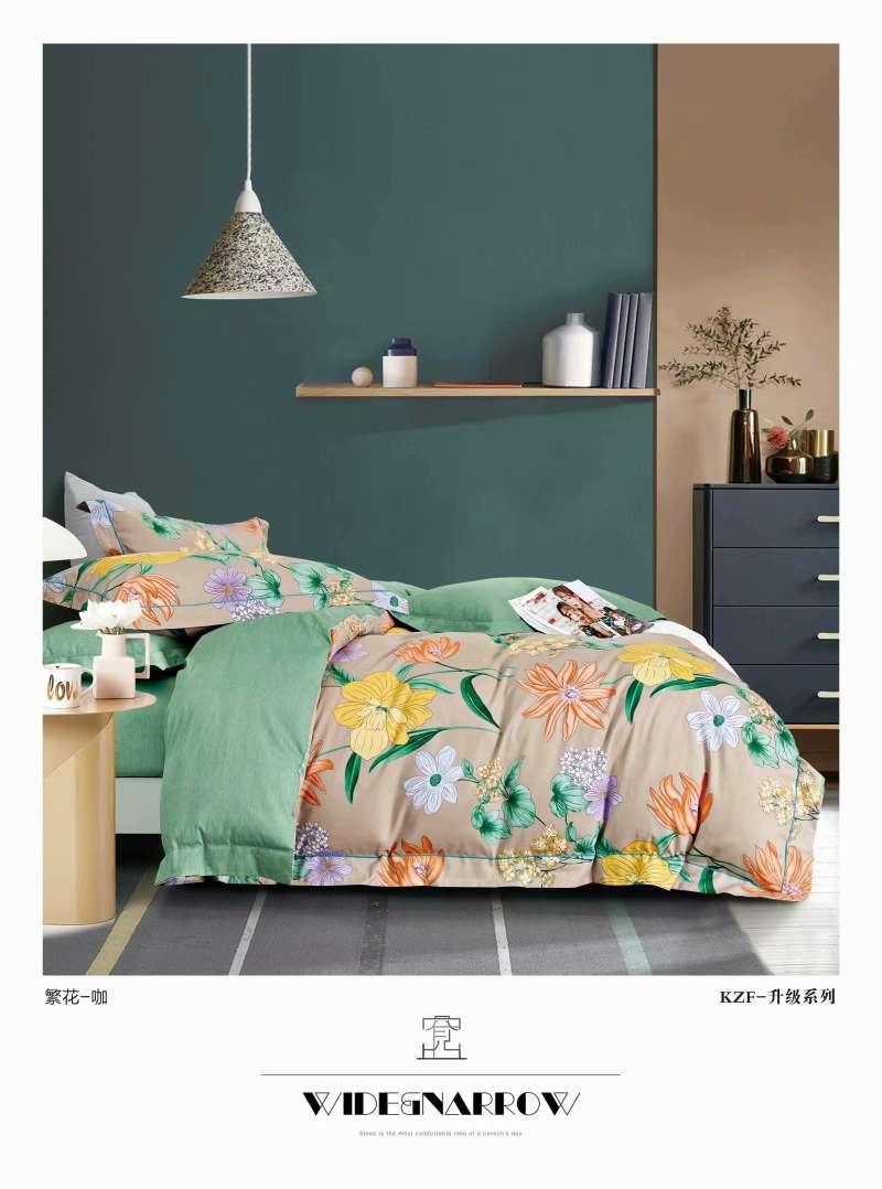 Conjunto de cuatro piezas al por mayor y al por menor cama 100% algodón dormitorio estudiantil simple conjunto de cuatro piezas multi-estilo tamaño ① pic 4