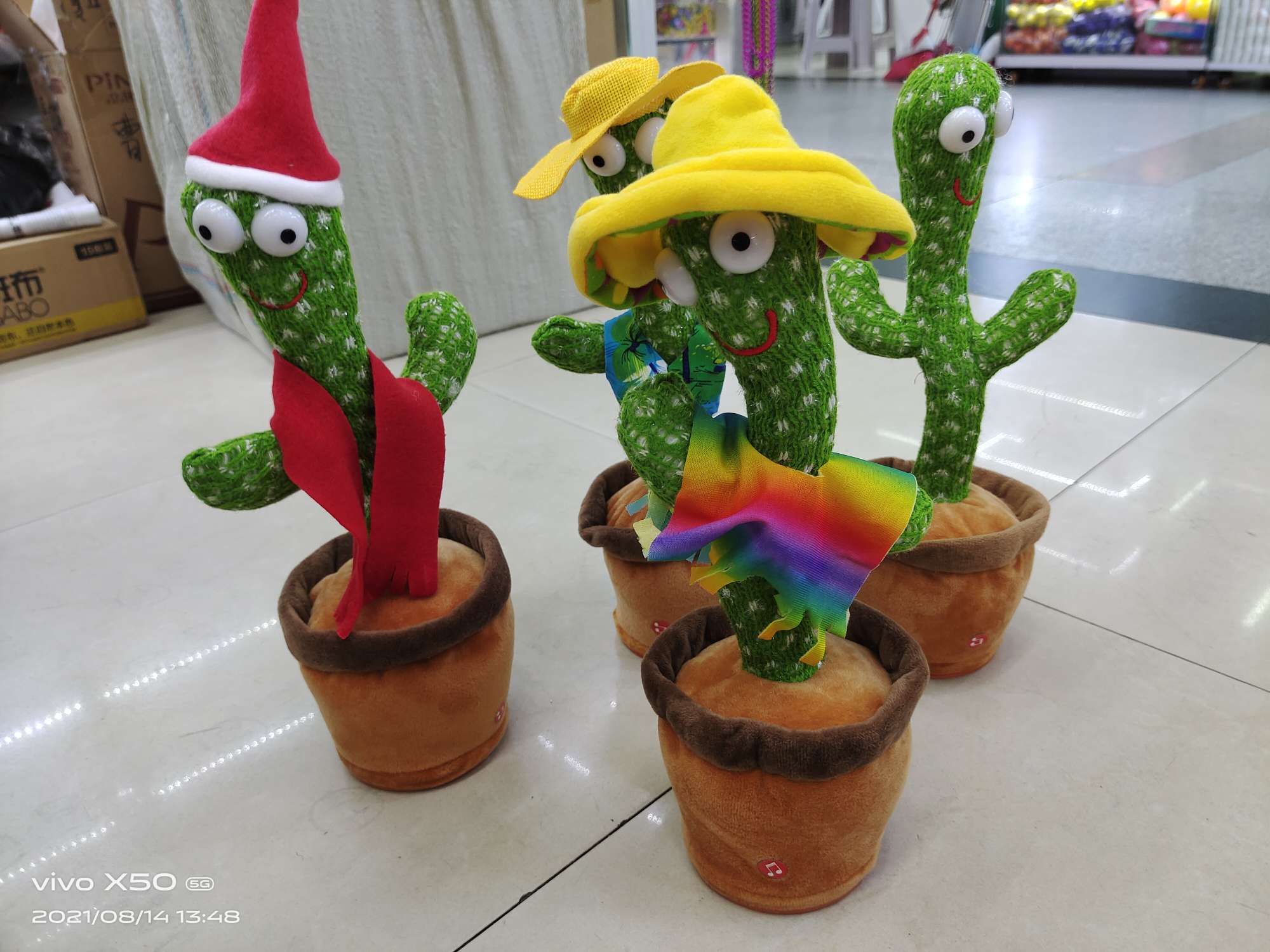 Cactus Electric Pot Can Record Prank Toys undefined