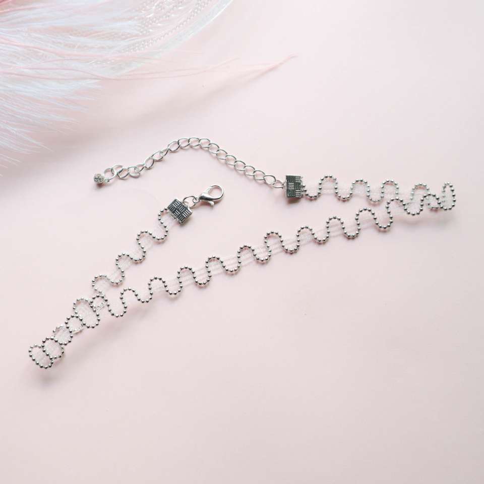 FLY1901 New Chinese-style ancient-style flower-tied choker Necklace, Chinese-style accessory for women, neck strap, flower-tied collarbone chain Application Scenario