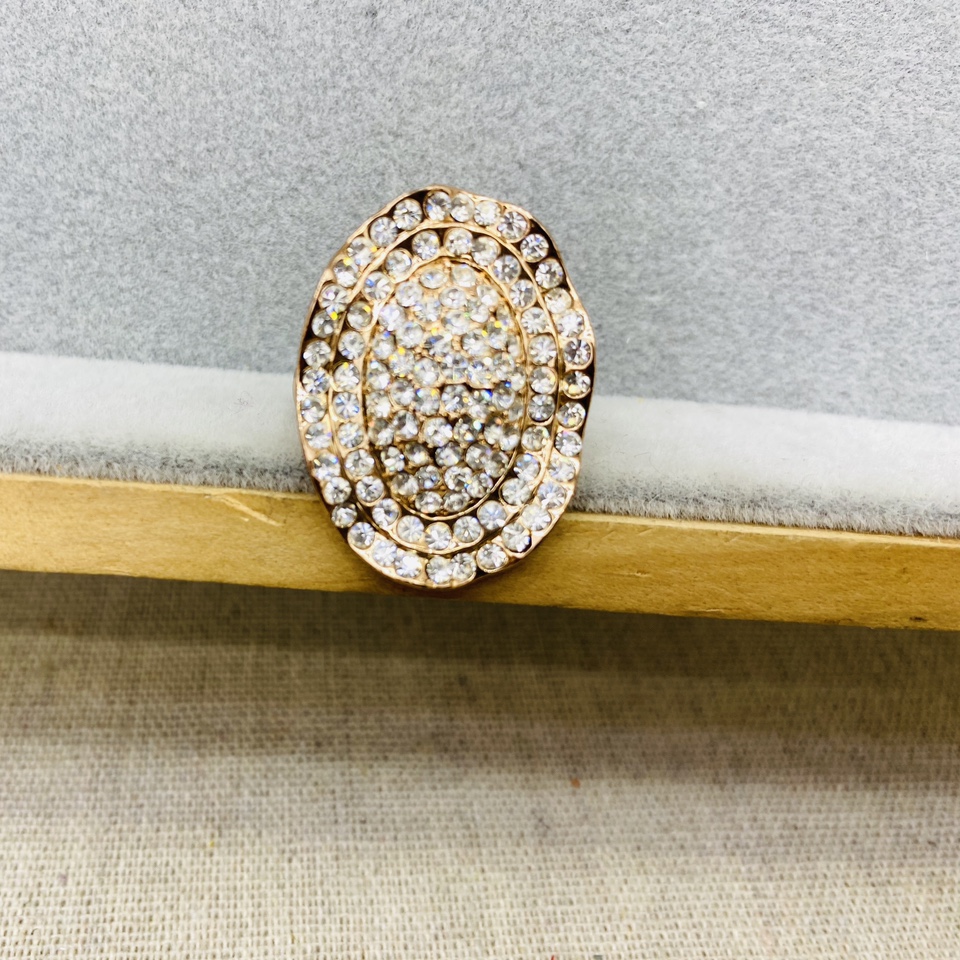 ins2026新款小众设计师韩国气质满钻水钻戒指女款简约网红冷淡风5004戒指莫桑钻银戒指戒指跨境铜微镶戒指