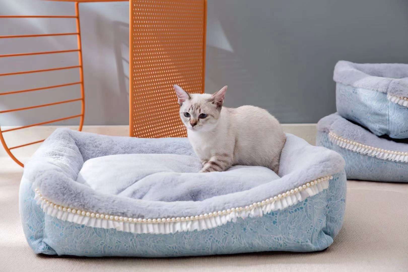 宠物用品！2021秋冬新品
雕花蕾丝亚麻+兔毛，三个尺详情4