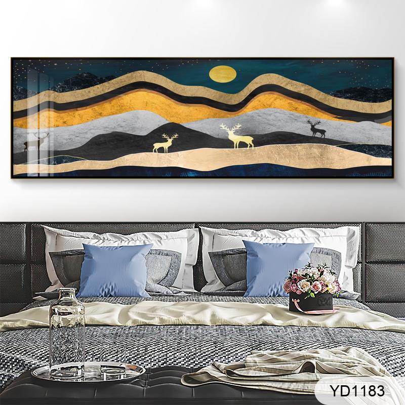 Abstract rich gold mountain elk rich tree