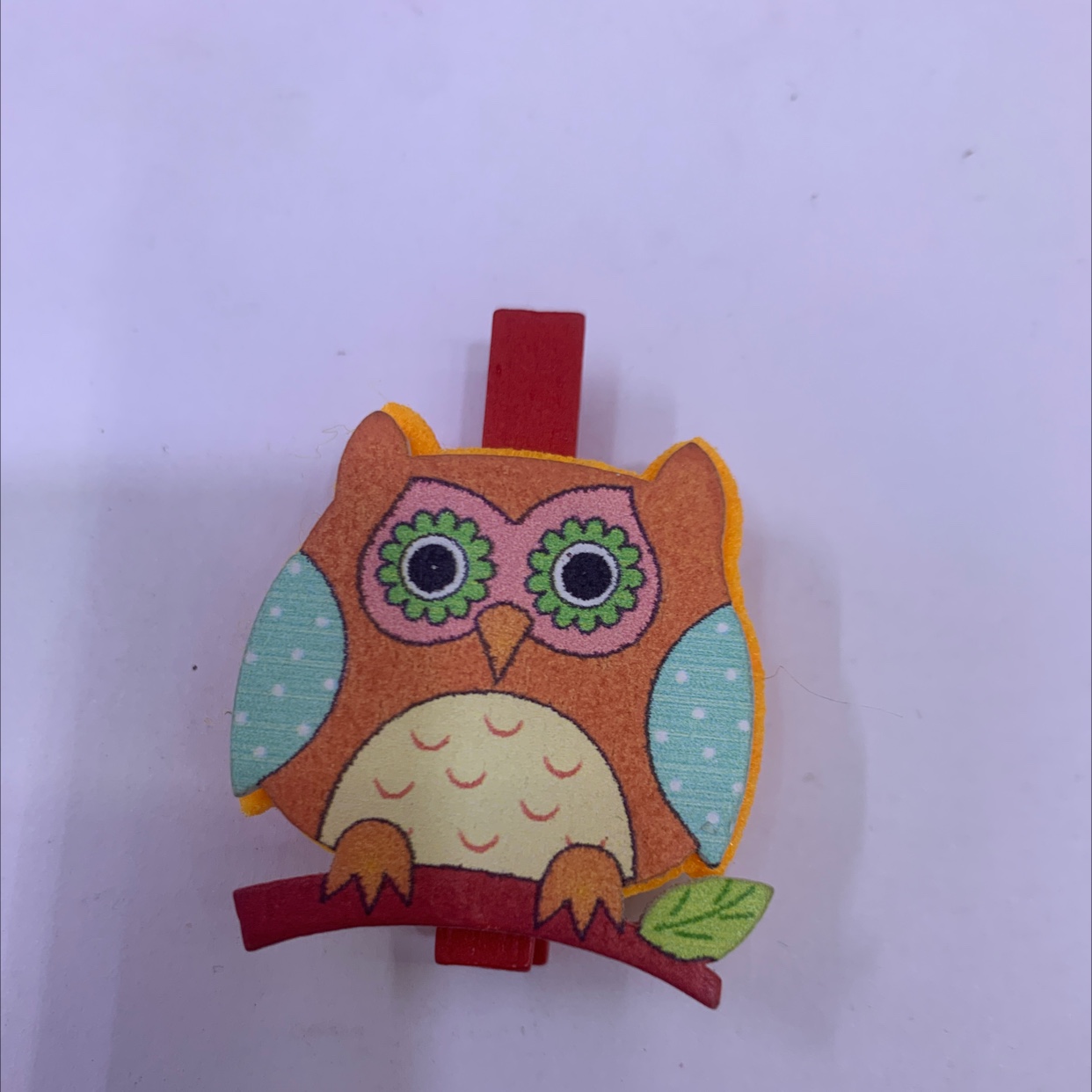 卡通衣夹 照片夹 留言夹 橙色动物配红色衣夹3