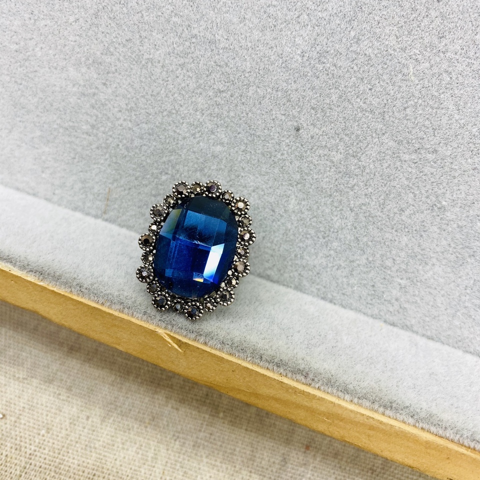 ins2026新款小众设计师韩国气质满钻水钻戒指女款简约网红冷淡风5006戒指莫桑钻银戒指戒指跨境