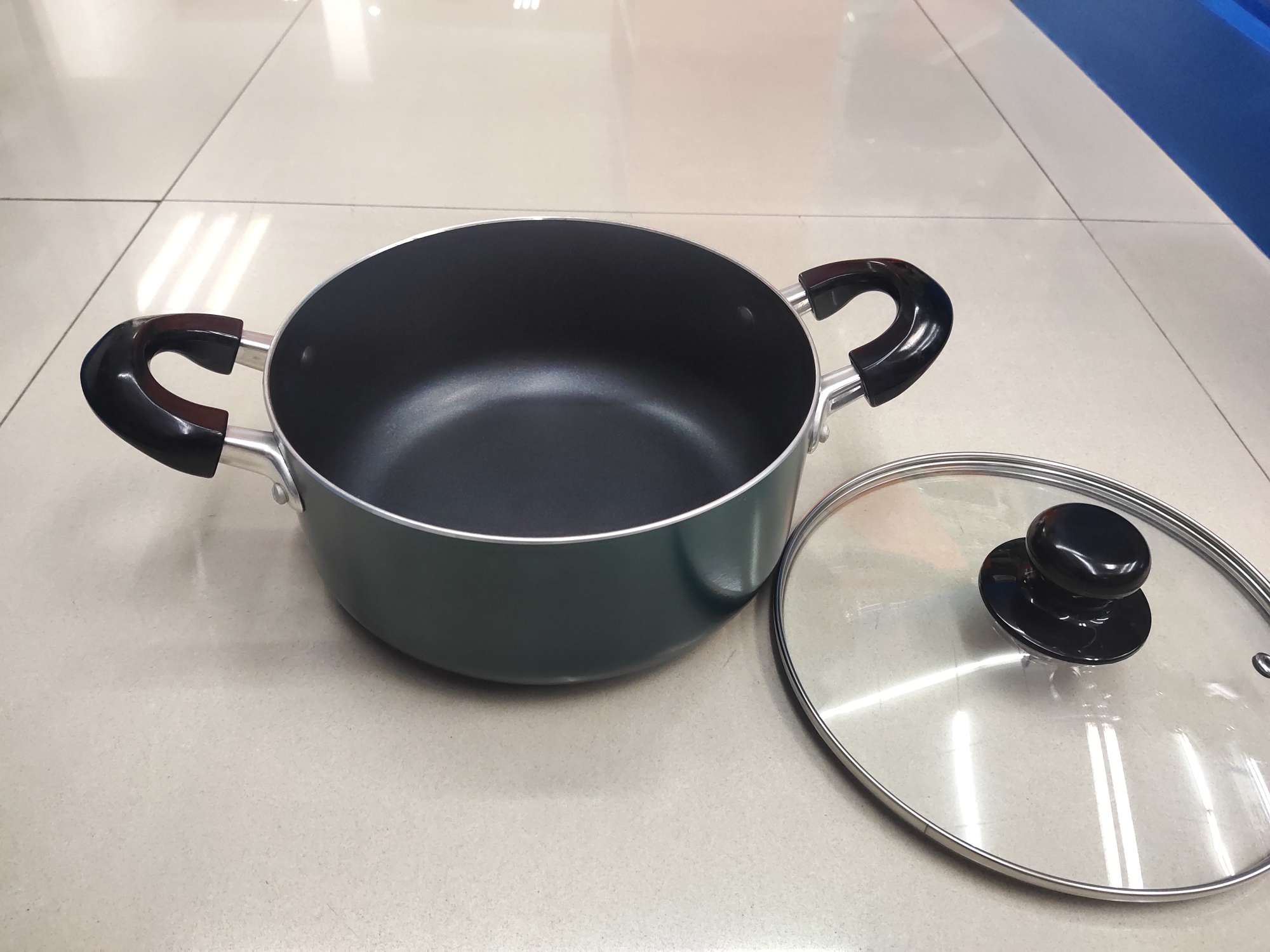 SARACOOK household 20cm soup pot, milk pot, double handle, non-stick, for cooking porridge and soup, gas stove, induction cooker, small soup pot, two-handed pot Specification image
