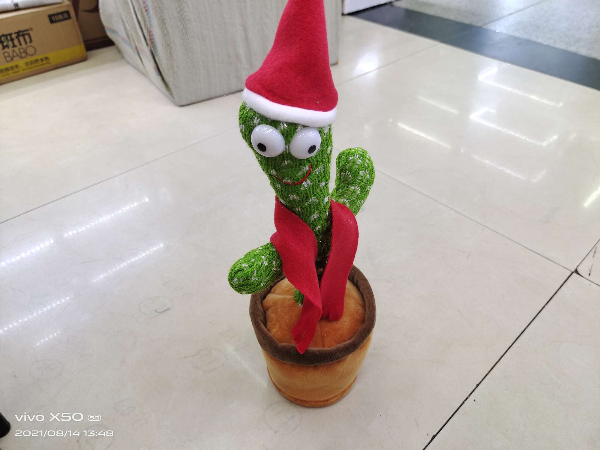 Cactus Electric Pot Can Record Prank Toys Item Picture