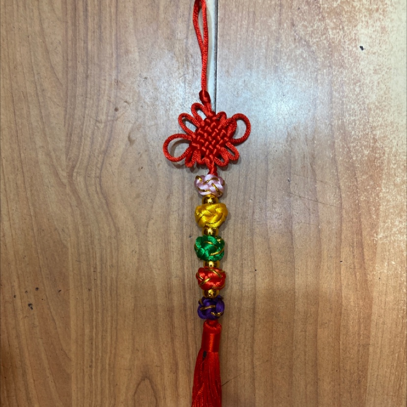 a5 knot, 4 knot, 5 strings of colored balls