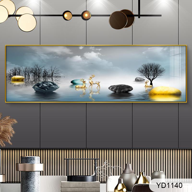 Rich Jinshan elk rich tree sofa bedside decoration painting