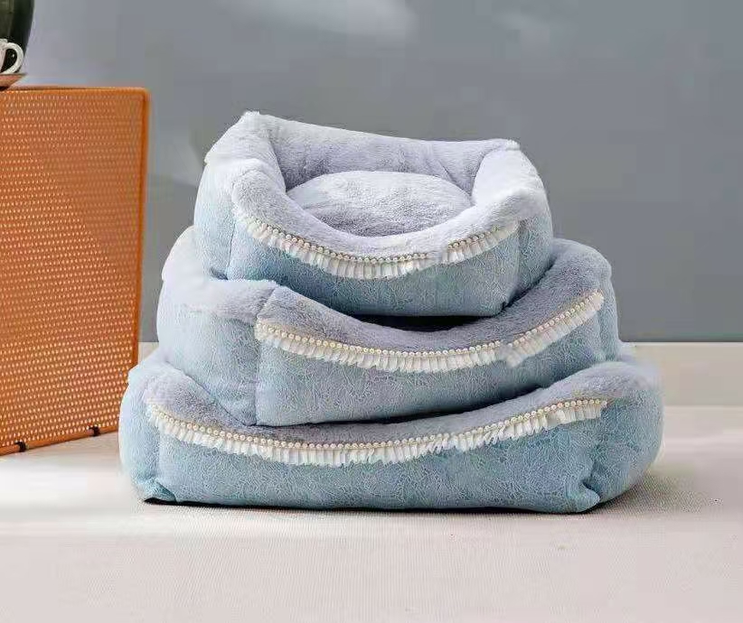 宠物用品！2021秋冬新品
雕花蕾丝亚麻+兔毛，三个尺详情5