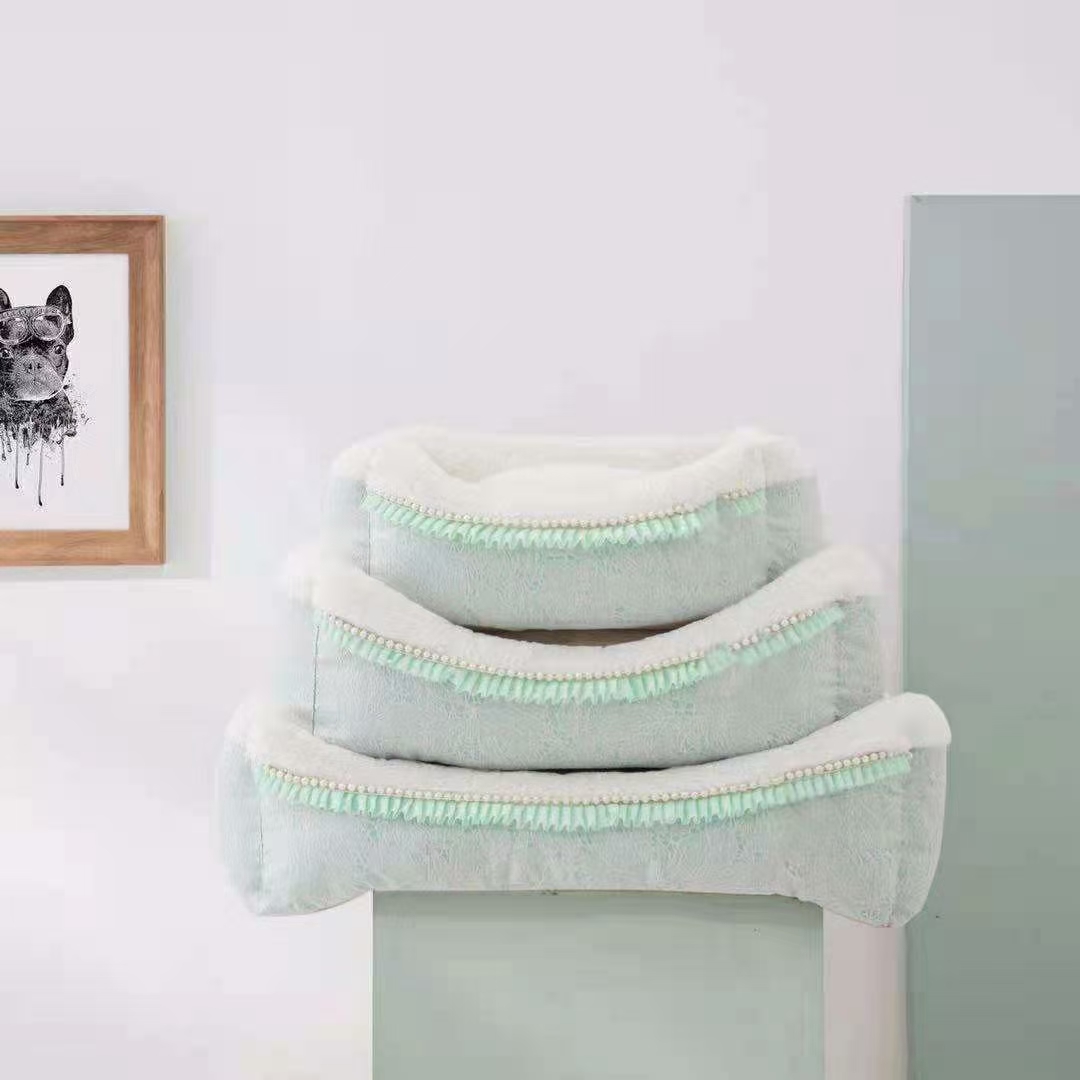 宠物用品！2021秋冬新品
雕花蕾丝亚麻+兔毛，三个尺详情8