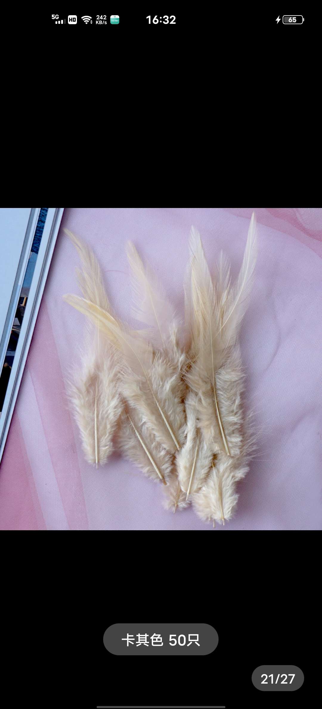 鸡毛白尖5-6英寸西瓜粉细节图