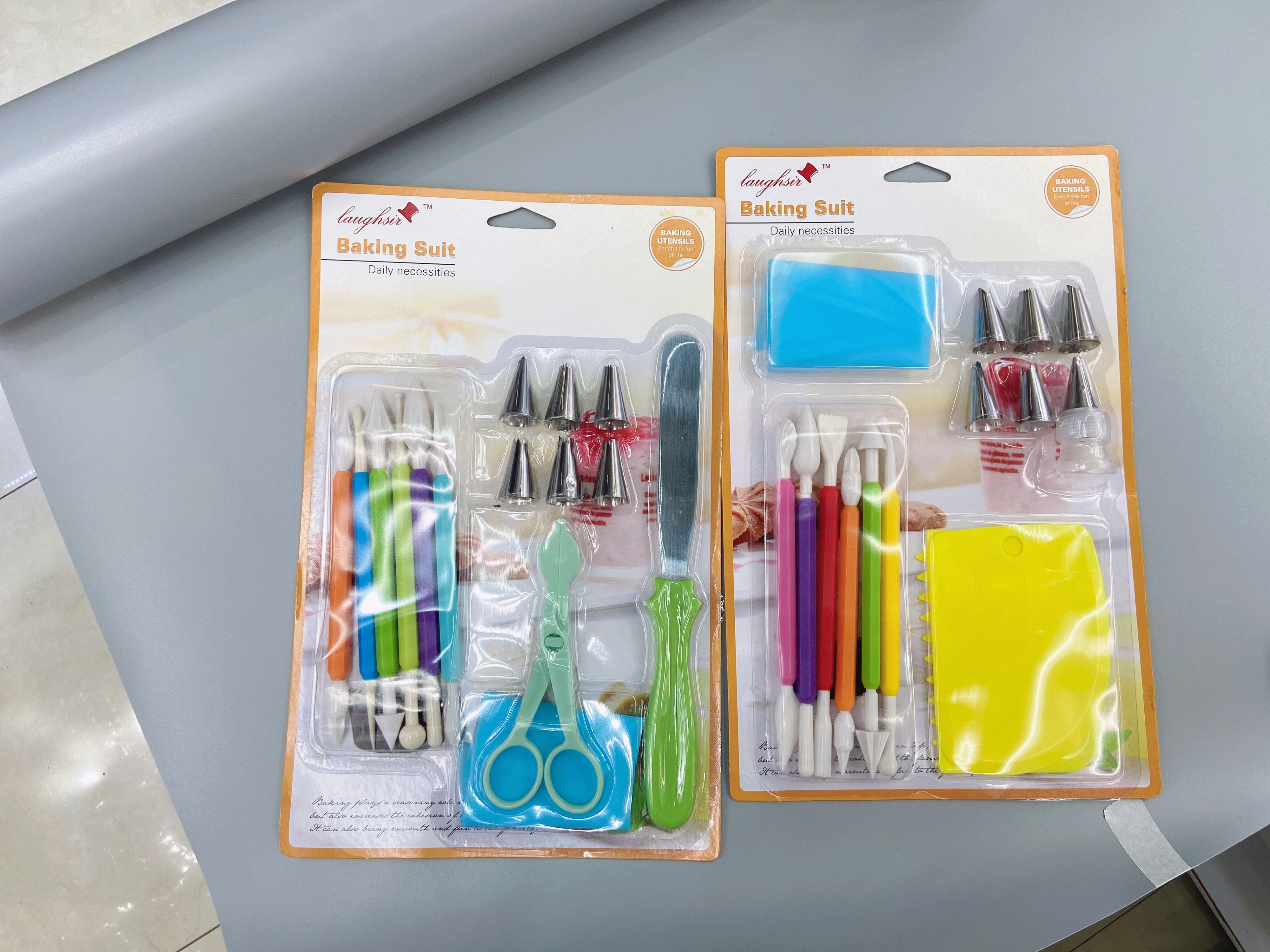 Stainless steel piping tip set, home baking cake, cream puff, cookie piping tools, piping bags, scraper, engraving pen, baking tools detail image 3