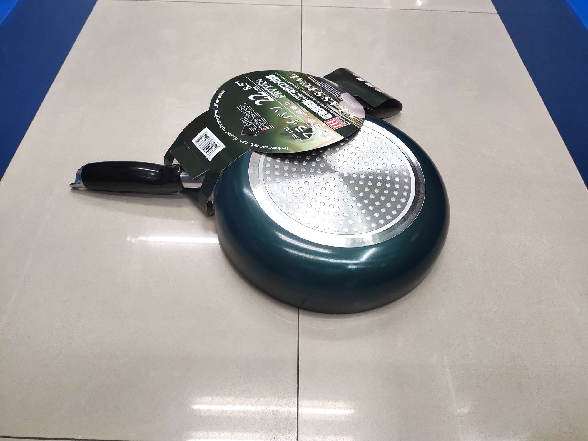 Household flat pan, non-stick pan, double-bottom, induction cooker and gas stove dual-purpose frying pan and wok, 22cm Specification image
