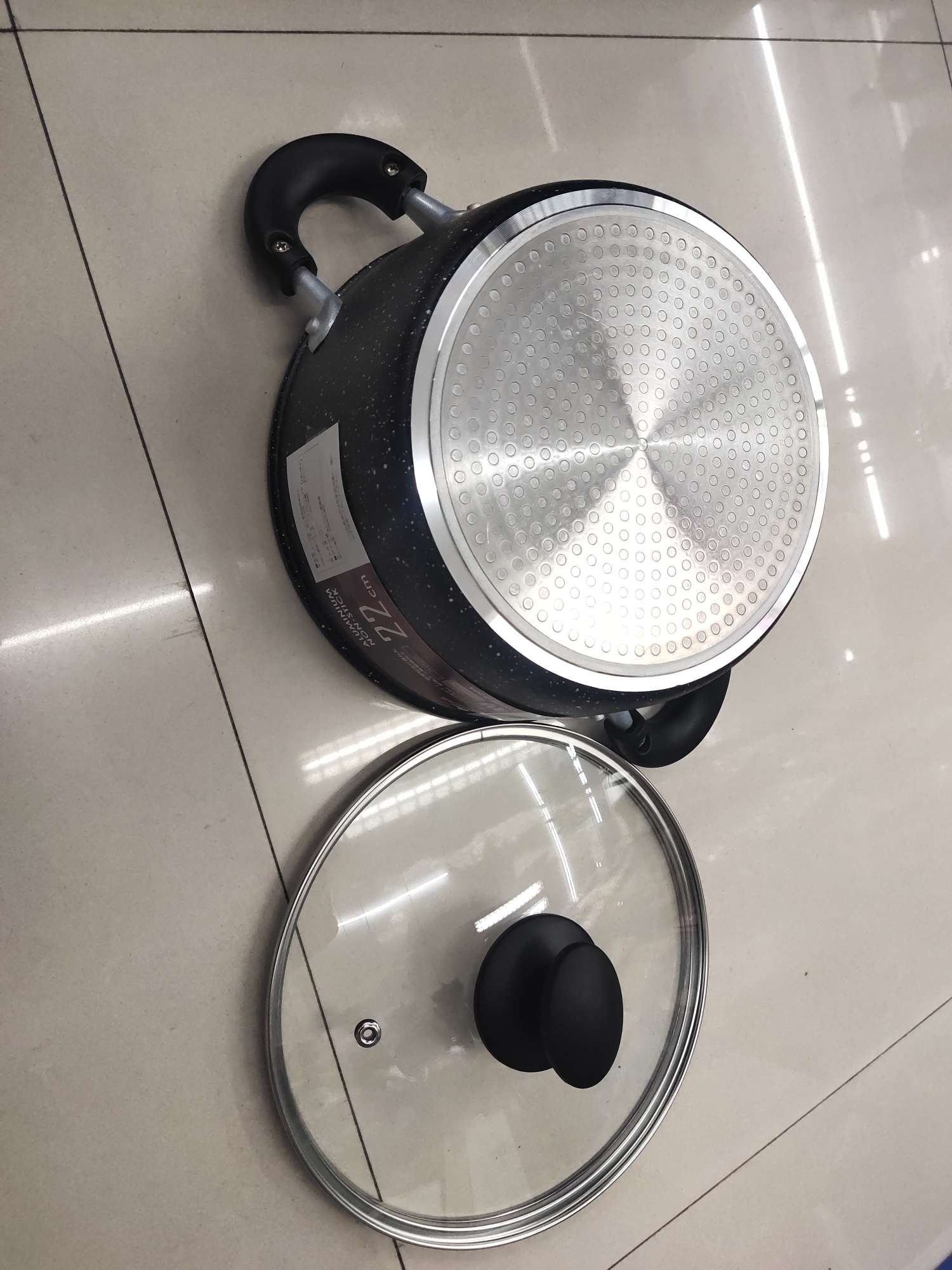 SARACOOK,22cm soup pot, milk pot, non-stick porridge and soup cooking pot, gas stove and induction cooker dual-purpose pot, two-hand pot, 20-28cm Specification image