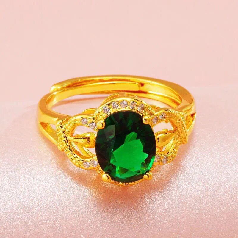 2021 Pop personality exaggerated geometric jewelry Zircon ring rhinodiamond ring 9