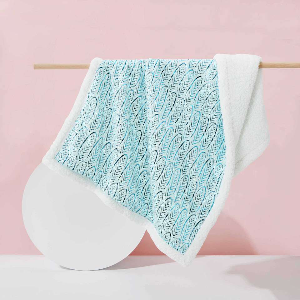 Double-layer cotton fleece flannel blanket for nap, gold-embossed, 75*100, 100*150cm detail image 3