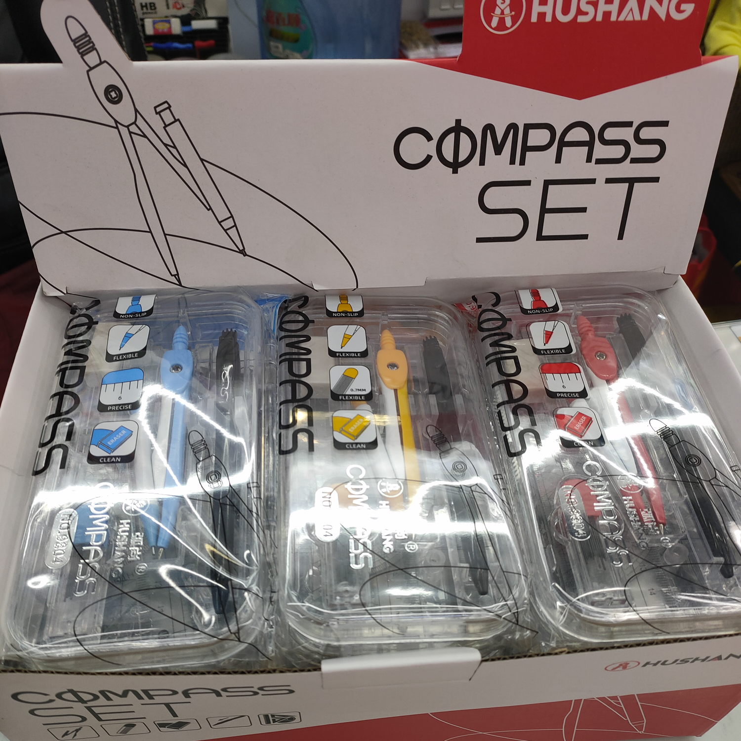 9804 caja de plástico compass
