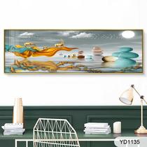 Modern simple money tree golden bird abstract bedside decoration painting