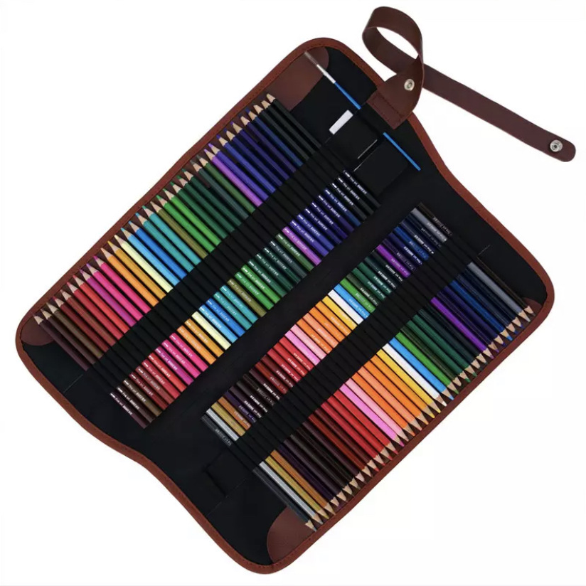 多美儿学生布艺画画彩色铅笔书写流畅