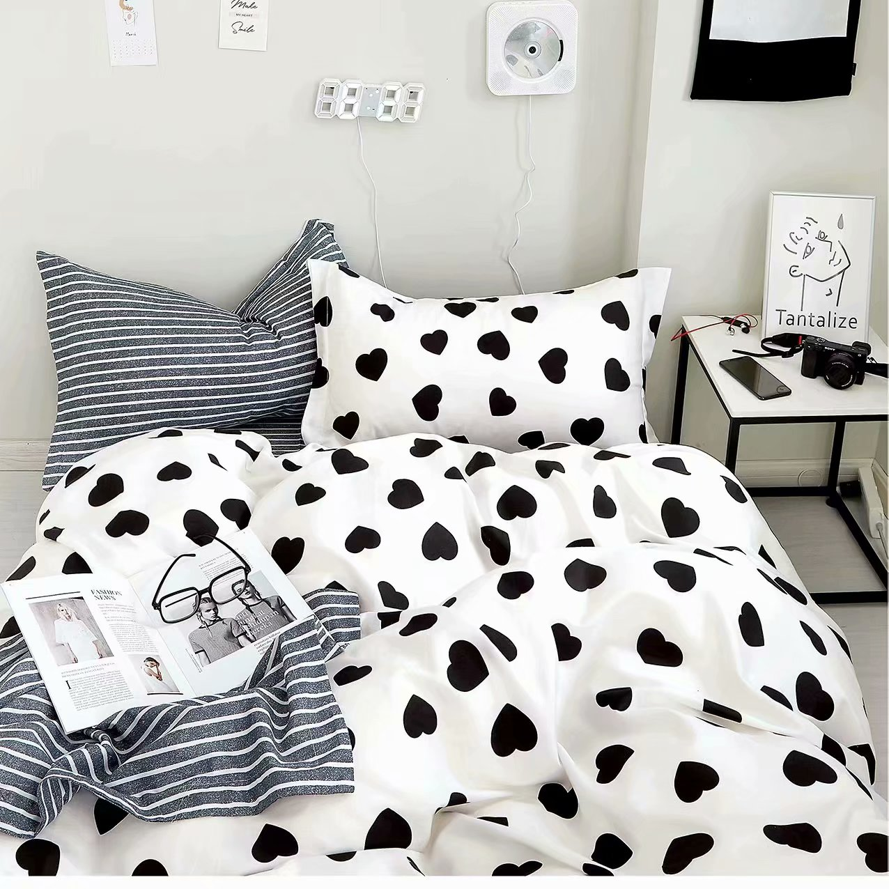 四件套批发零售  床品全棉学生宿舍家用简约纯棉四件套多款式尺寸⑦