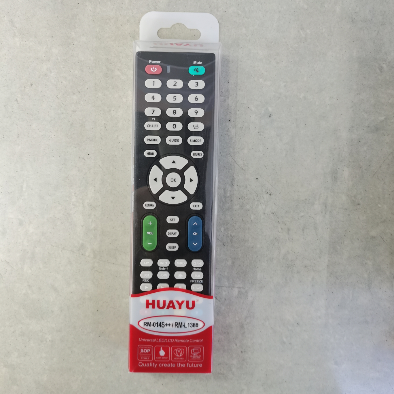 HUAYU RM104S++/10383 UNIVERSAL REMOTE  LED/LCD TV REMOTE CON