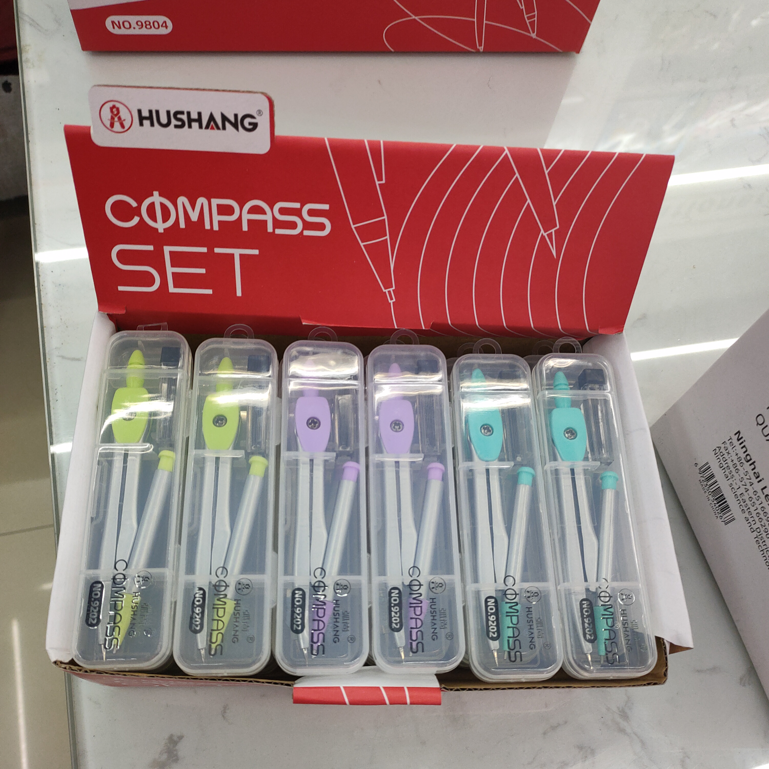 9202 caja de plástico compases