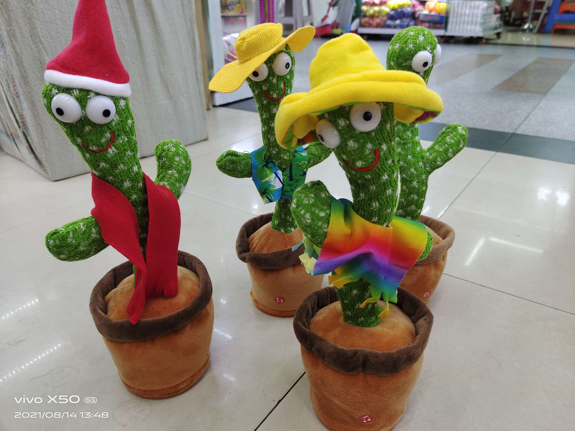 Cactus Electric Pot Can Record Prank Toys Item Picture