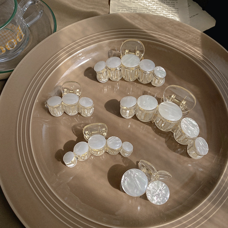 韩国大号超仙气质后脑勺夹ins潮发夹人鱼姬抓夹鲨鱼夹洗澡头饰品详情2