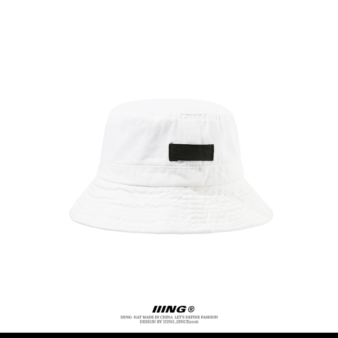 IIING Cotton Fisherman hat for women Spring summer Korean-Japanese solid color basin hat for autumn shade face sunscreen hat for men 48