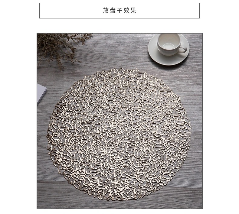 Sunflower seed flower placemats, heat-resistant table MATS, heat-insulating table MATS, round household anti-slip placemats, oil-resistant Western placemats detail image 10