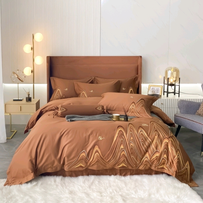 秋冬新款100S重磅刺绣推荐国风新中式锦绣山河4