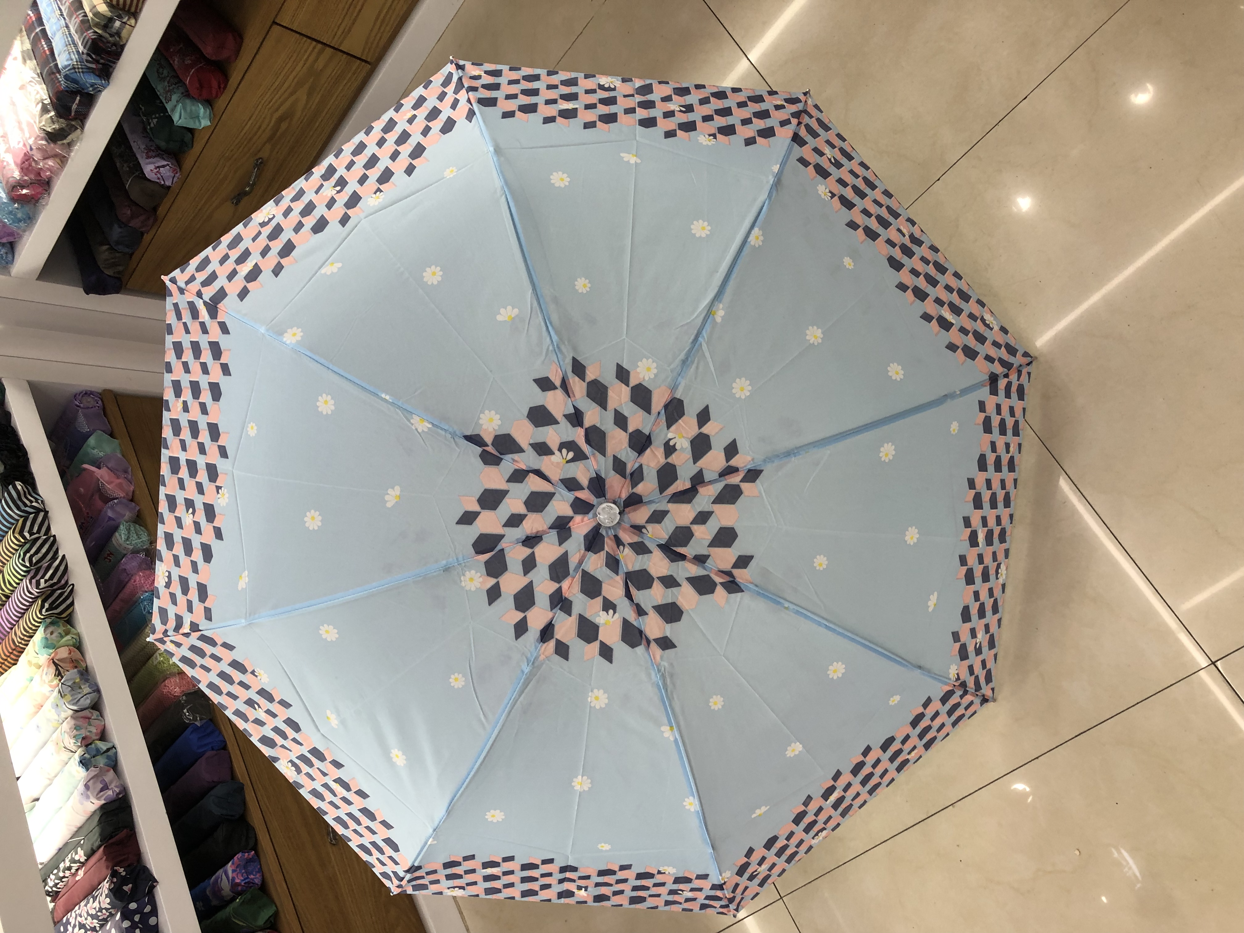 Touch The Flower Umbrella Specification drawing