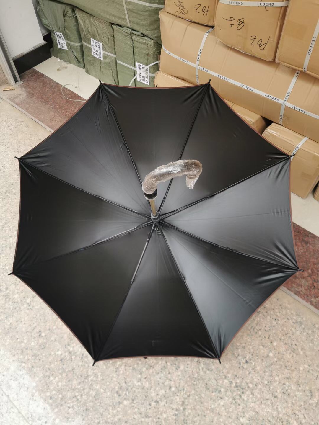 60Cm Vinyl Umbrella With Border details Picture