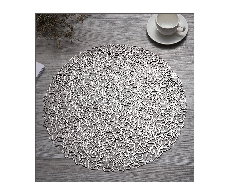 Sunflower seed flower placemats, heat-resistant table MATS, heat-insulating table MATS, round household anti-slip placemats, oil-resistant Western placemats detail image 9