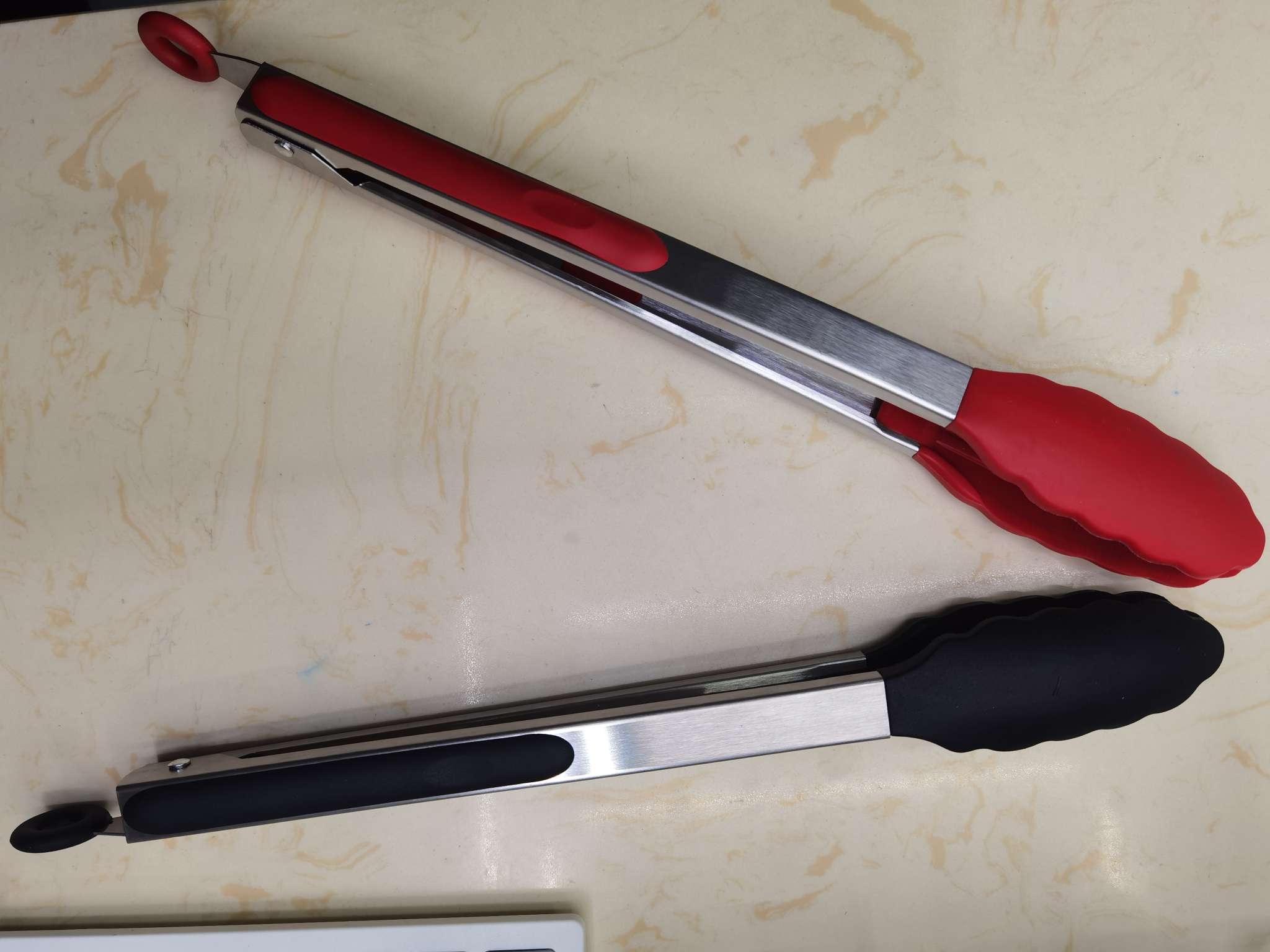 厨房小工具不锈钢硅胶防烫食品夹子9寸12寸烧烤夹不粘易清洗 其他厨房小工具详情图4