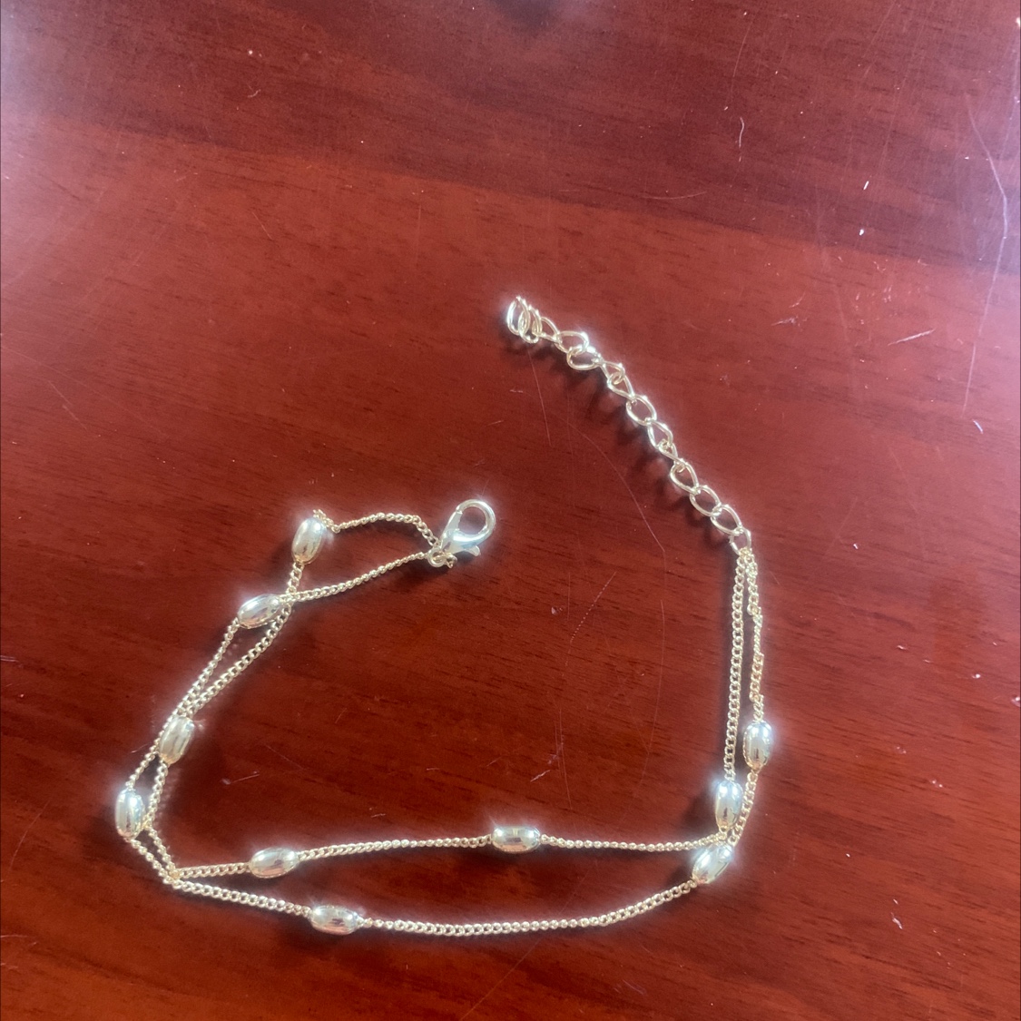 手链750 女生 简约韩版气质百搭文艺双层方块闺蜜手链 