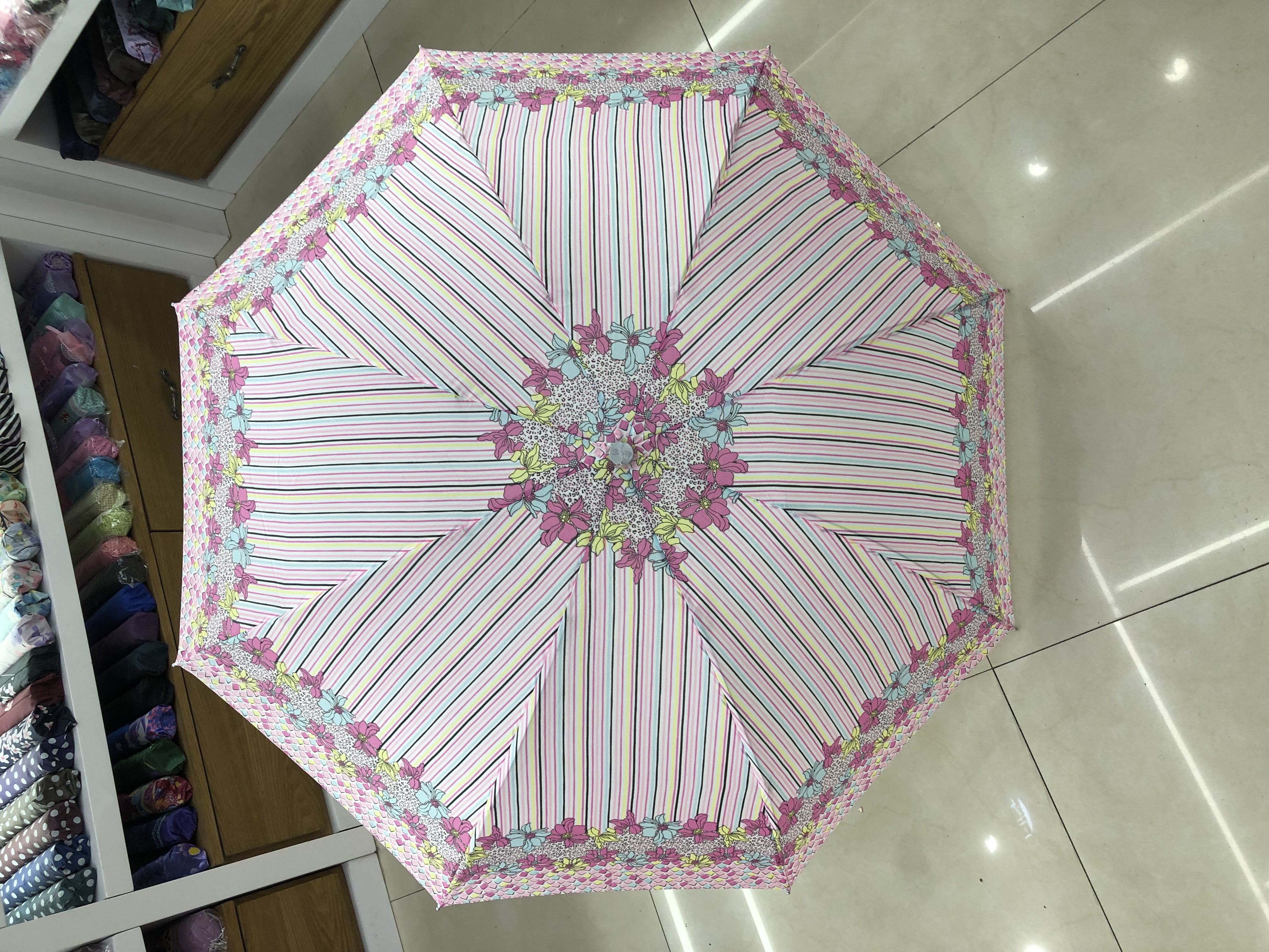 8K Touch Flower Umbrella Specification drawing