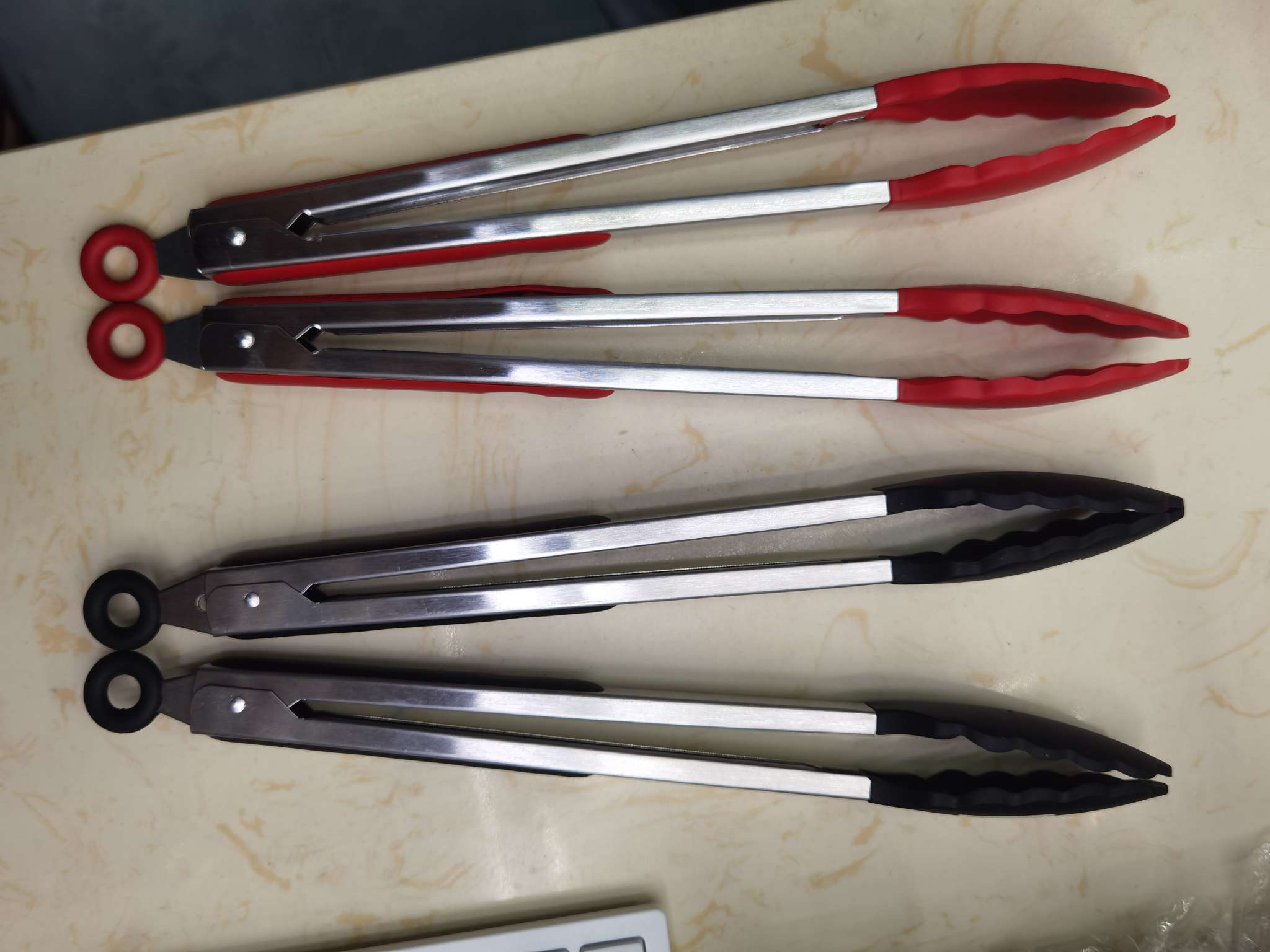 厨房小工具不锈钢硅胶防烫食品夹子9寸12寸烧烤夹不粘易清洗 其他厨房小工具详情图11