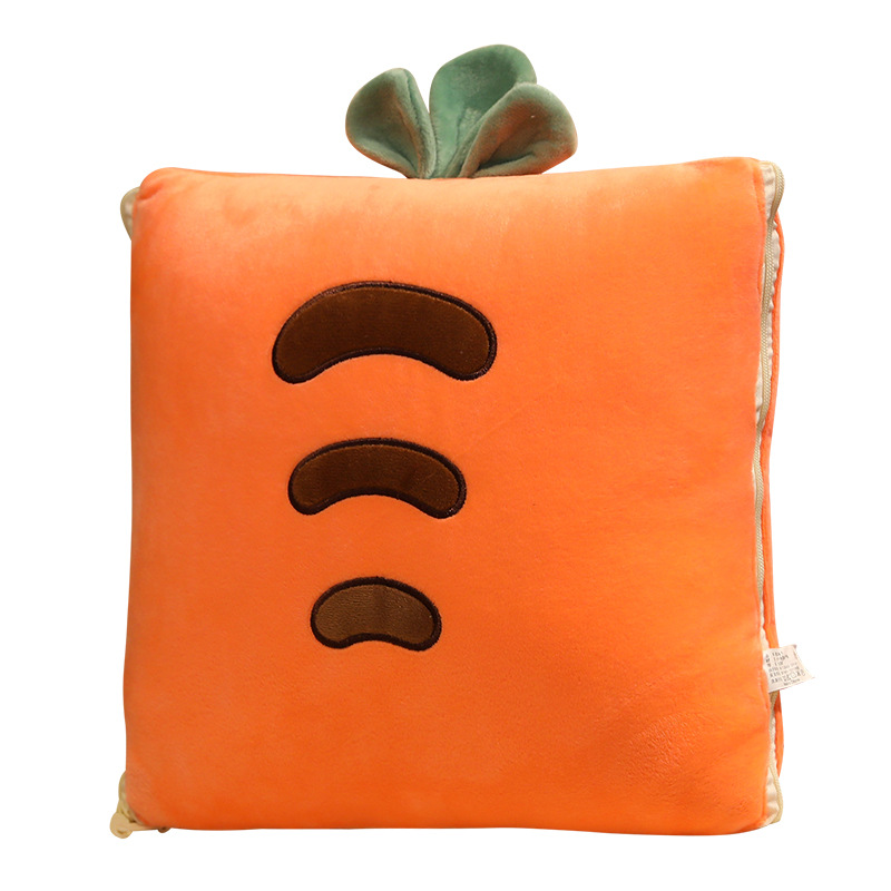 抱枕被子两用午睡毯盖被加厚毯子折叠汽车车载多功能靠垫枕头被子三合一100*170cm详情图1