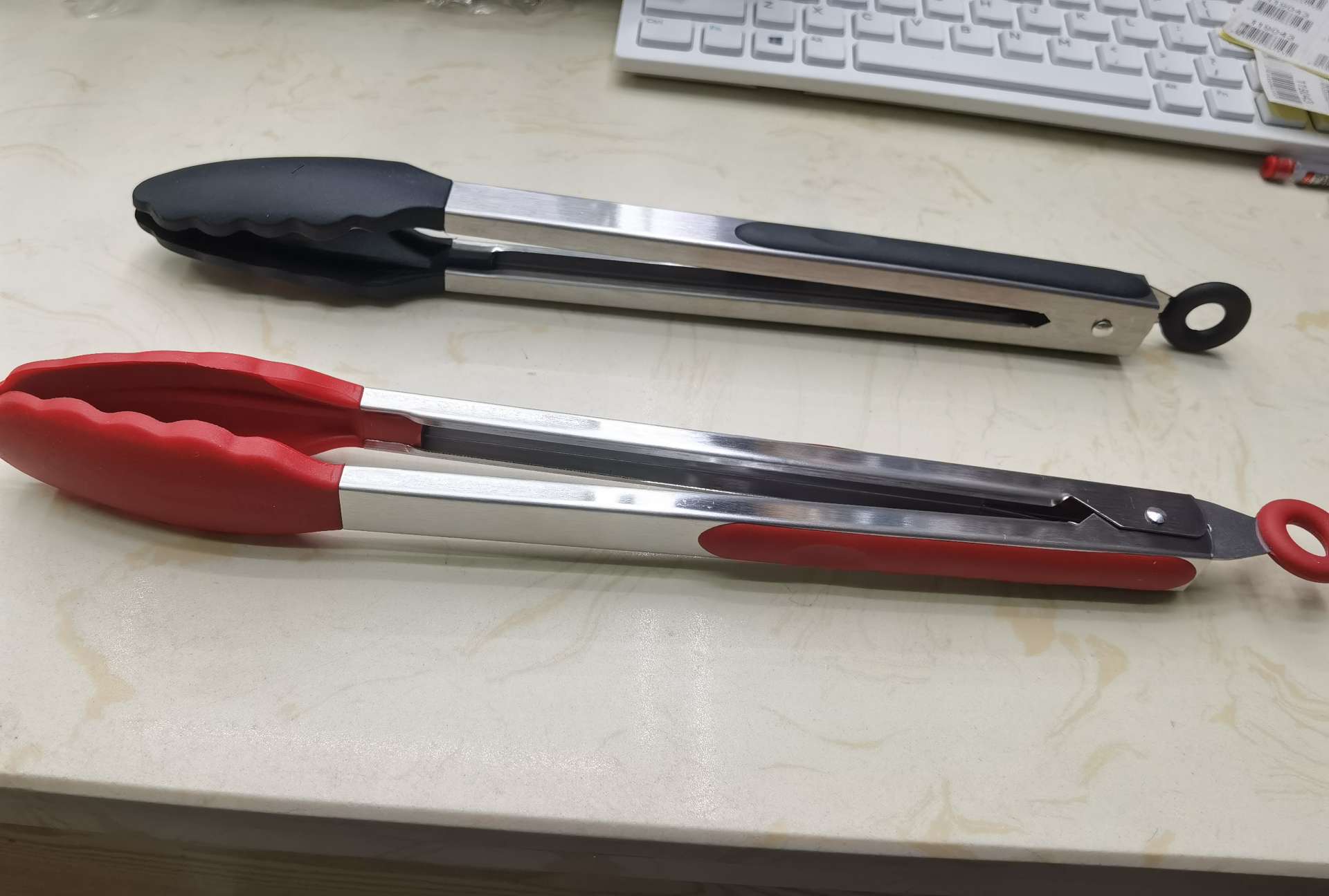 厨房小工具不锈钢硅胶防烫食品夹子9寸12寸烧烤夹不粘易清洗 其他厨房小工具详情图10