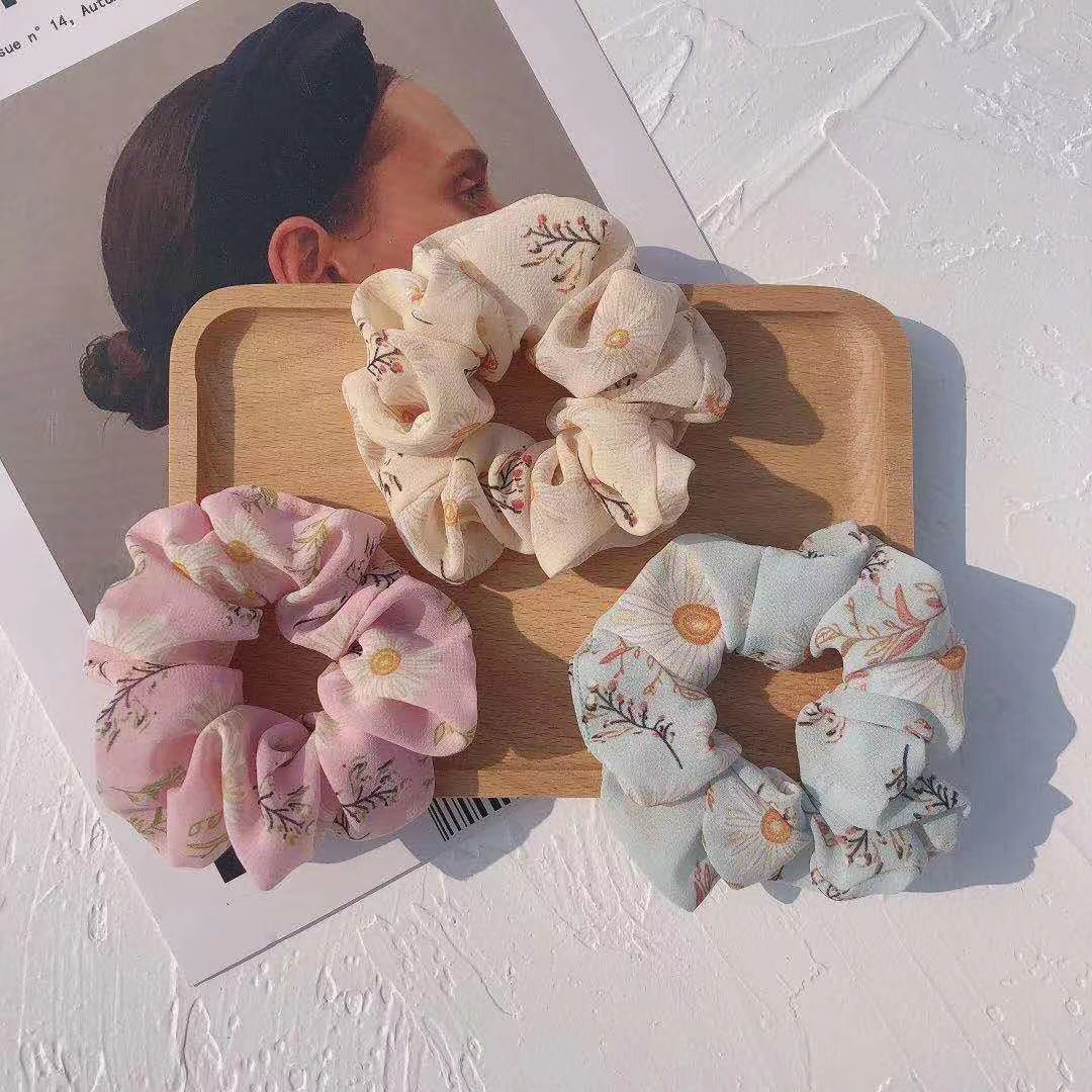 商品2夏季新款大肠圈发圈超仙网纱ins网红马尾发绳扎头绳皮筋头饰