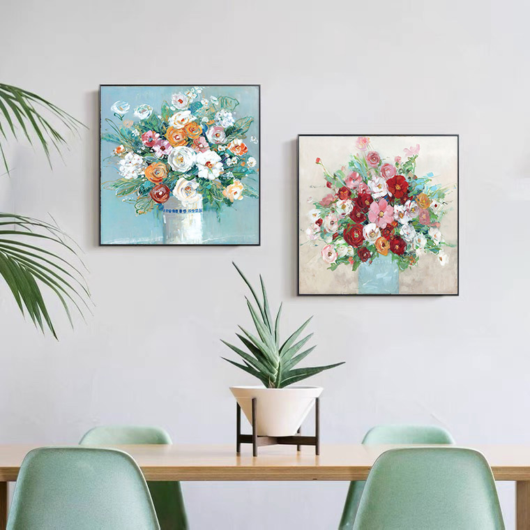 Living Room Triplet Oil Painting Sofa Background Painting Simple Style Abstract Type Tooling Specification drawing