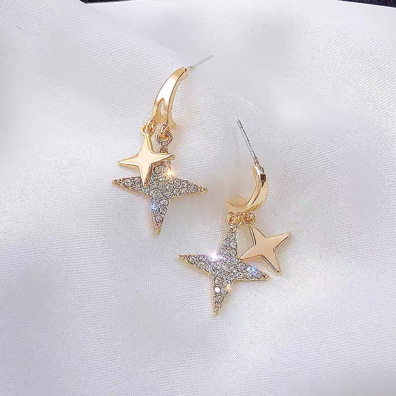 Exquisite luxury Japanese, Korean and American brands simple design all matching earrings