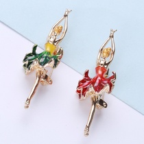 Ballet Girl Brooch Female Instagram hipster Personality Coat Cardigan pin
