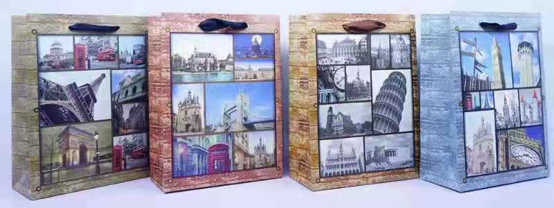 礼品袋白底实物图