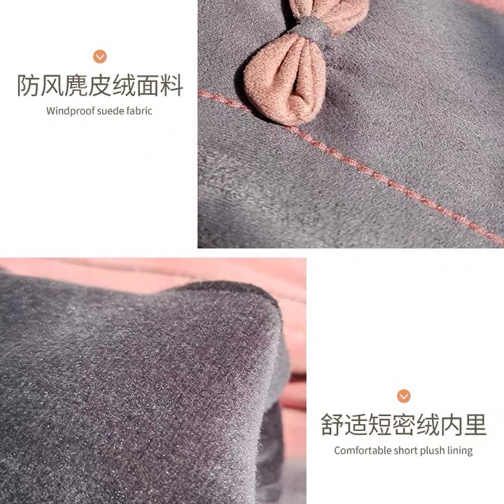 Gloves Winter women cycling warm winter Autumn winter ins cute ladies velvet touch screen cotton gloves