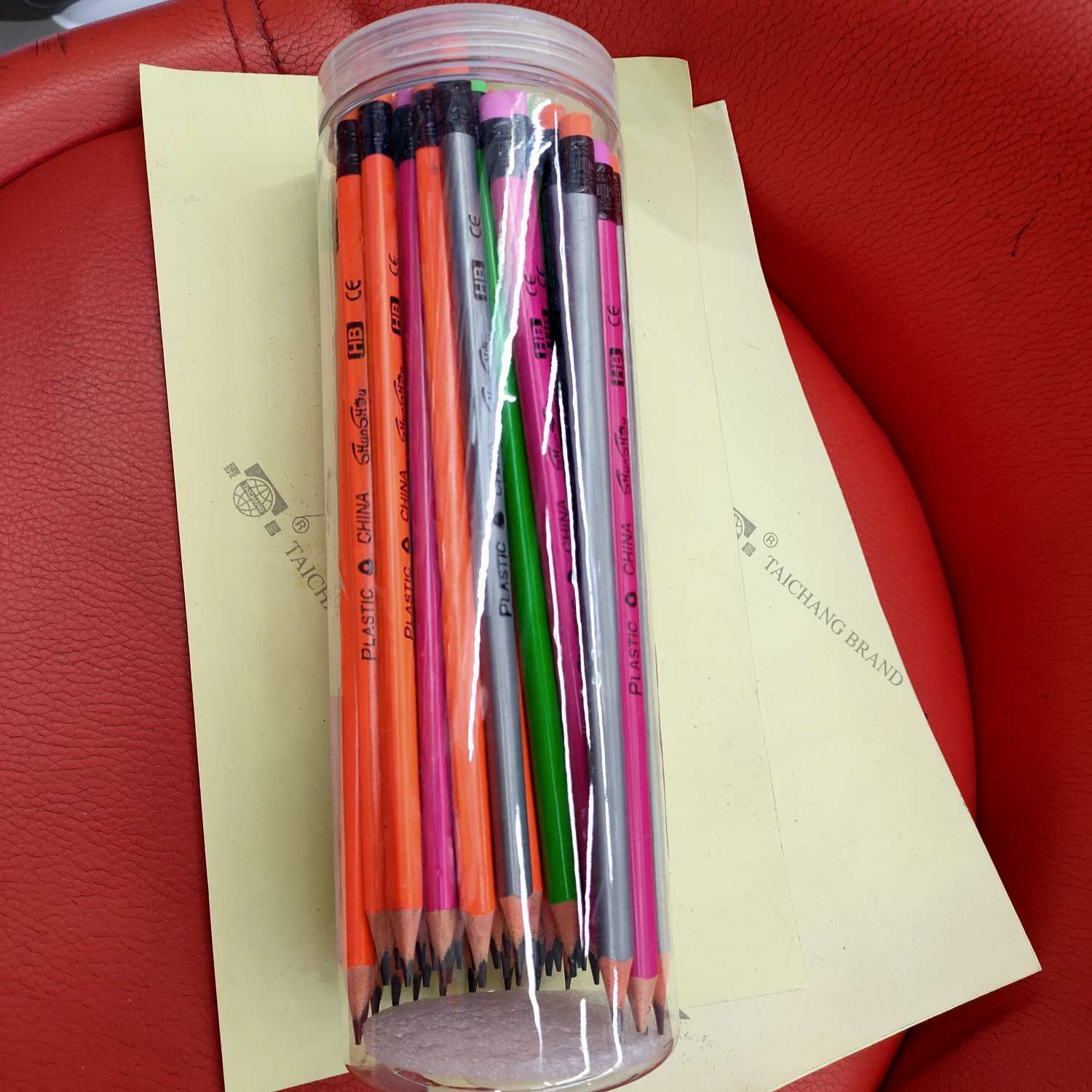 0071 plastic pencils in 48-piece barrels details Picture