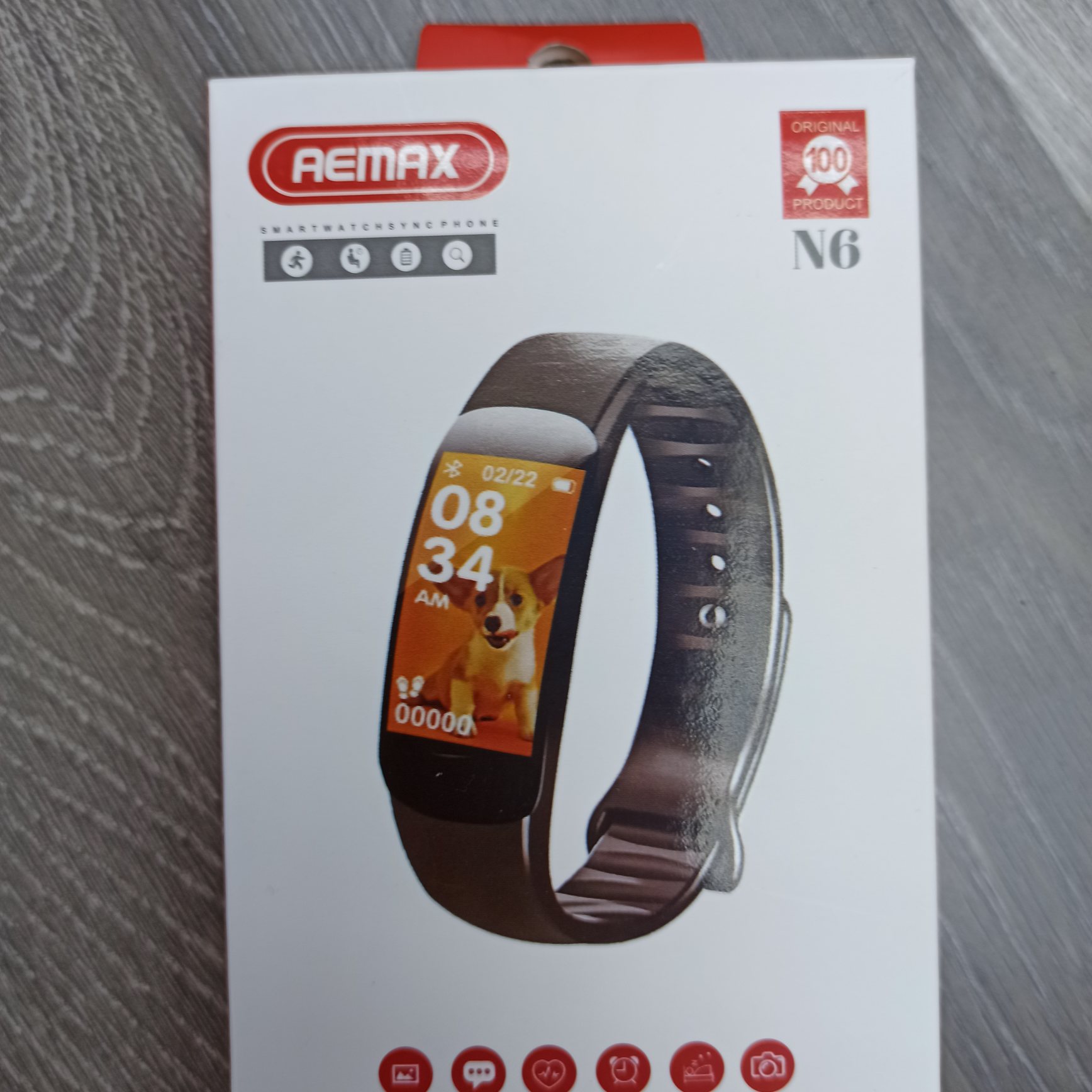 Mobile phone universal smart watch heart rate blood pressure alarm clock to remind sports bracelet