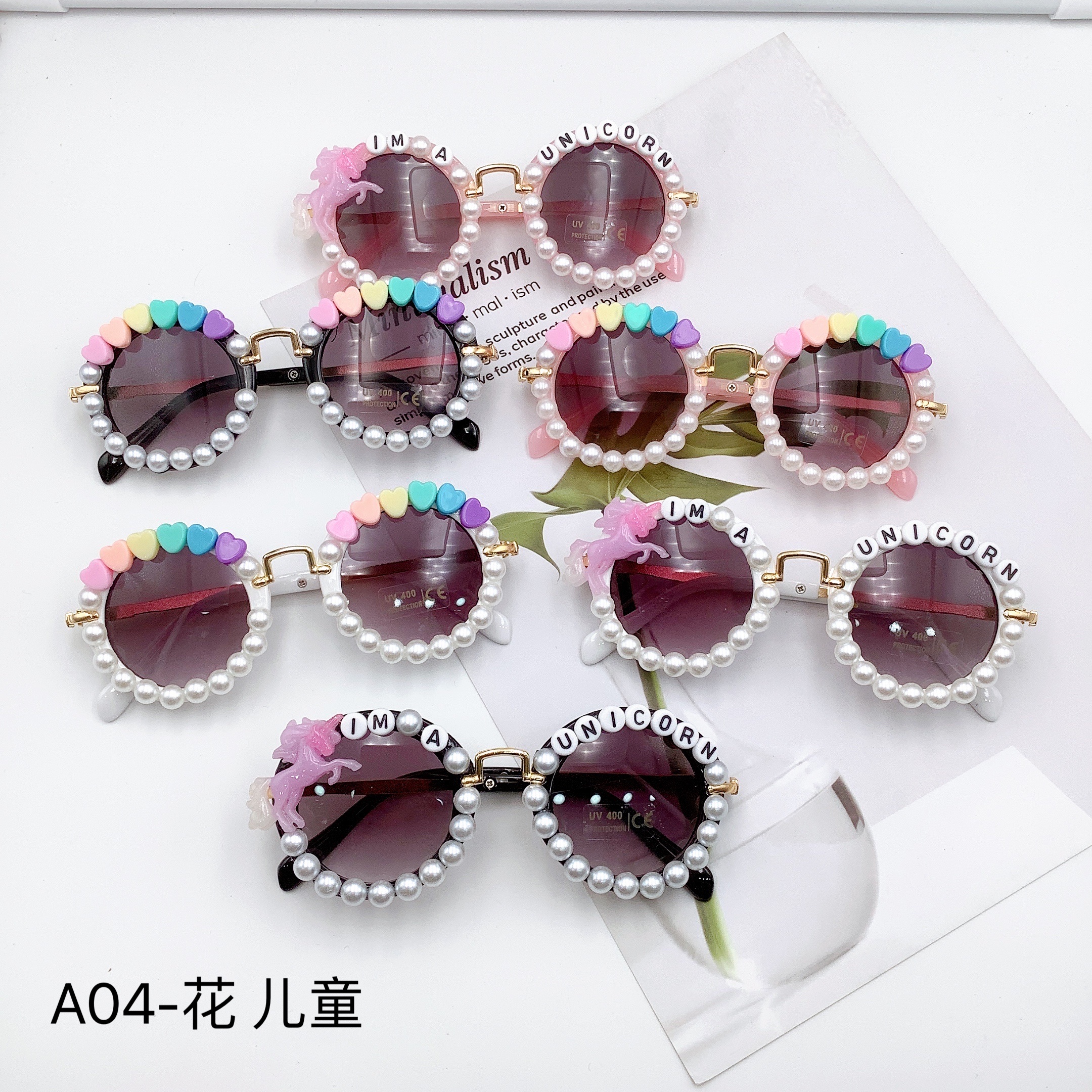 صندوق جديد من نظارات شمسية للأطفال نصف معدن من إطار بيرل هاربر.A04 هكذا detail image 1